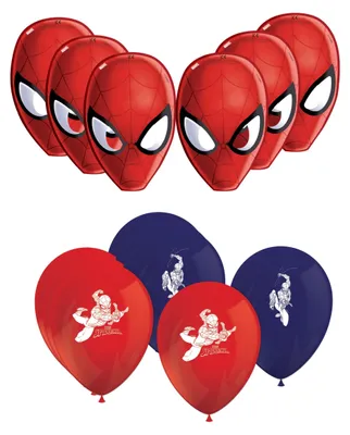 Produktbild von 14-tlg. Spiderman Partyset für Kindergeburtstag