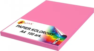 Zdjęcie produktu dla Papier kolorowy A4 80g różowy landrynkowy 100 arkuszy