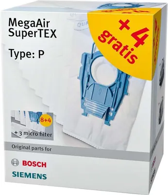 Immagine prodotto di Siemens VZ123FP MegaAir SuperTEX - Kit di sacchi - per aspirapolvere