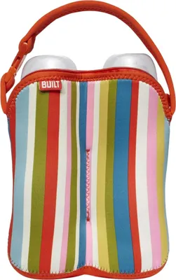 Immagine prodotto di BUILT Bottle Buddy Tote per due biberon con supporto (Baby Pink Stripe)