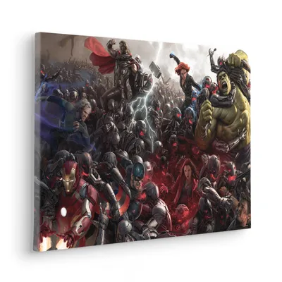 Produktbild von Keilrahmenbild - Avengers War  - Größe 30 x 60 cm