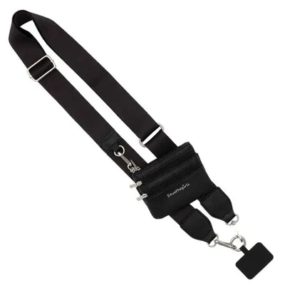 Produktbild von Handykette mit Tasche, Handykette Universal, Verstellbare Handygurt, Schwarz