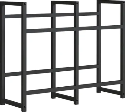 Produktbild von DanDiBo Getränkekistenregal 4 Kisten Schwarz Metall Stehend 96476 Getränkekistenhalter 91 cm Getränkekistenständer Flaschenkistenregal