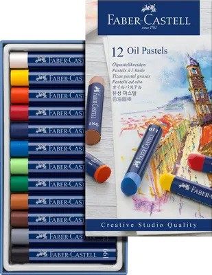 Obrázok produktu pre FABER-CASTELL Ölpastellkreiden 12er Kartonetui 6 Stk