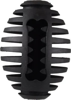 Produktbild von Flamingo Hundespielzeug Gummi Gladiator Rugby schwarz, Größe: M