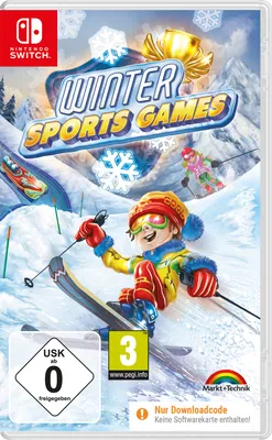 Cover art for a winter sports video game.
