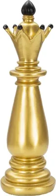 Zdjęcie produktu dla o Ferretti figura szachowa Alfiere Ø 12,5x38,5 cm złoto-czarna dekoracja