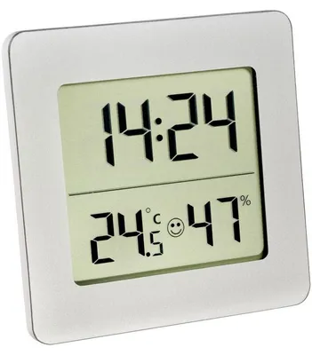 Produktbild von Digitales Thermo-Hygrometer, silber, 30.5038.54, TFA Dostmann