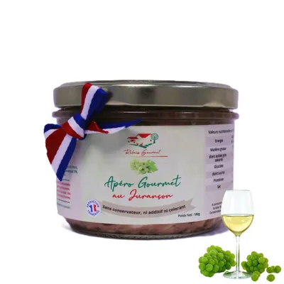 Obrázek produktu pro Apéro Gourmet s vínem Jurançon 180 g – Pomazánka na aperitiv s bílým vínem z jihozápadu Francie – Relais Gourmet