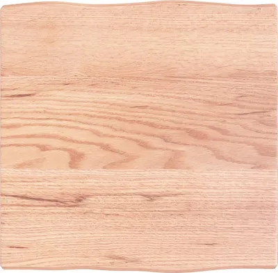 Produktbild von Tischplatte 40x40x2 cm Massivholz Eiche Behandelt Baumkante
