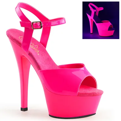 Obrázek produktu pro KISS-209UV Dámské sandály od Pleaser, Neon Hotpink EU 36, US 6