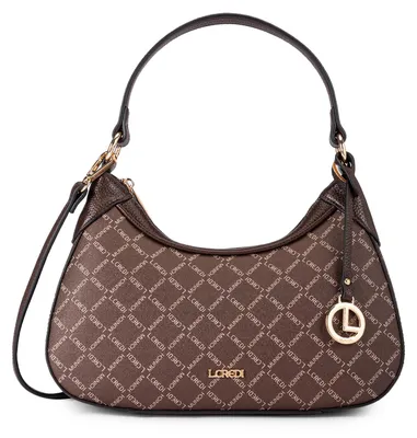 Productafbeelding van L.CREDI schoudertas schoudertas Filiberta Hobo Bag Chocolate donkerbruin
