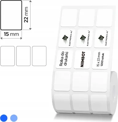 Obrázok produktu pre Samolepiace termálne štítky Niimbot B4 B3S B31 22x15 1200 ks