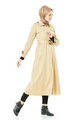 Immagine prodotto di Cappotto da donna trench giacca cammello marrone 42 cappotto lungo V-674