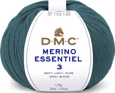 Produktbild von DMC Merino Essentiel-3 – Garn aus 50 % Wolle & 50 %.Polyacryl (Farbe 988)