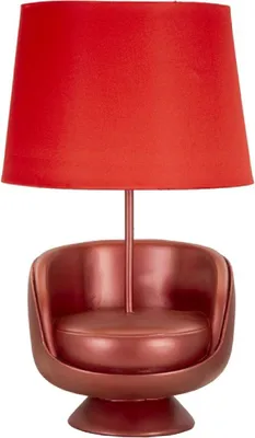 Zdjęcie produktu dla Średniowieczna lampa stołowa o Ferretti E27 26x43 cm czerwona