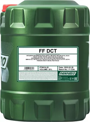 Produktbild von FANFARO DCT ATF DCT Automatikgetriebeöl Gelb 20L FF8616-20 für VW Golf VII Schrägheck (5G1, BQ1, BE1, BE2) Golf V Schrägheck (1K1) Golf IV Schrägheck