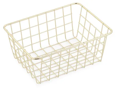 Obrázok produktu pre Koš Na Kúpeľnú Sieťovaný Zlatý 24X18X10