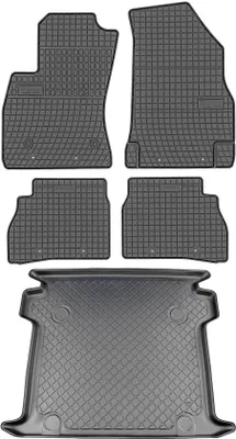 Immagine prodotto di Opel Combo D Furgone (2012-12.2017) - Set: Tappetini in gomma + Tappetino per il vano bagagli