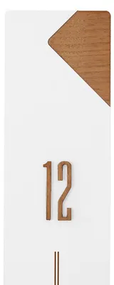 Produktbild von MPM-Quality Eridani Pendeluhr Holz Weiß 10,5 x 55,5 cm