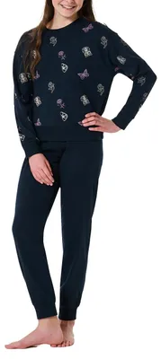 Productafbeelding van Schiesser meisjes pyjama, donkerblauw, maat 140