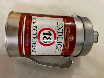 Produktbild von Spardose Spendenkasse Spende fuer den 18. Geburtstag - Geldgeschenke