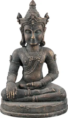 Produktbild von Rattanakosin-Buddha-Bild – Bronze/Grau/Grün – 20 x 15 x 32 cm