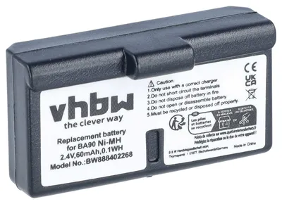 Produktbild von vhbw Akku Ersatz für Sennheiser BA90, E90, E180 für Wireless Headset Kopfhörer (60 mAh, 2,4 V, NiMH)