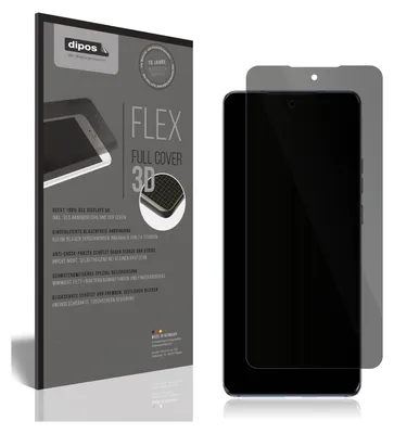 A product packaging for a screen protector and the screen protector itself on a smartphone.