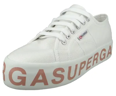 Produktbild von Superga Sneaker S111TRW 2790 COTW Glitterlettering A01 white bronze