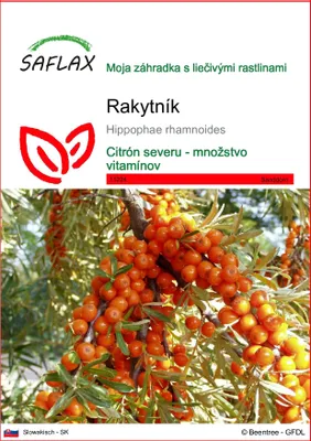 Obrázok produktu pre SAFLAX - rakytník - Hippophae rhamnoides - 40 Semená