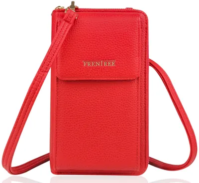 Produktbild von Frentree Kleine Damen Umhängetasche Cross-Body Handtasche mit vielen Fächern, Ge