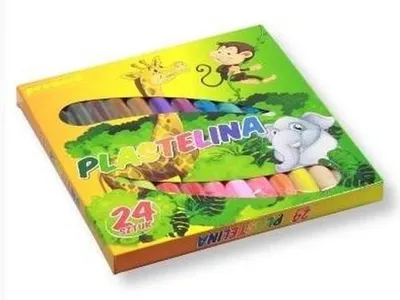 Image de Pâte à modeler Plastelina, 24 couleurs, marque Penword