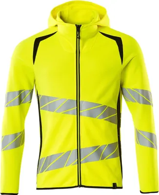 Produktbild von MASCOT 19284-781-1709-4XL, Kapuzenpullover/-jacke, Uni, Schwarz, Gelb, 4XL, 132 cm, Baumwolle, Polyester