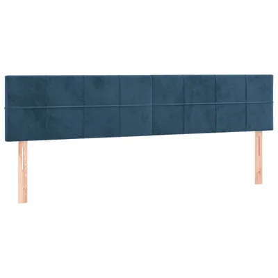 Immagine prodotto di vidaXL Testiere 2 pz. Velluto blu scuro 90x5x78/88 cm