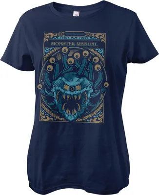 Produktbild von Monsters Manual Girly Tee - Large - Navy