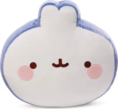 Produktbild von NICI Kissen MOLANG, Violett, Weiß, Rund, Plüsch, Polyester, Zierkissen