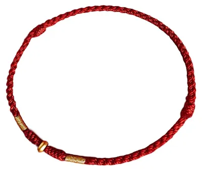Produktbild von Haiki Gold Perlen Rot Schnur Armband für Freundschaft Verstellbar Handgewebt Arm