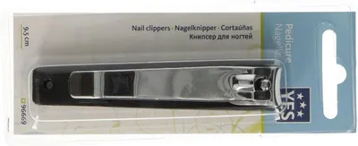 Image de Oui Coupe-ongles avec fermeture argent 9,2 cm