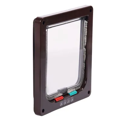 Produktbild von Karlie Katzenklappe Porta 4-Wege-Verschluss 19,2x5x20 cm Braun