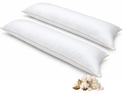 Produktbild von 2er Set Kapok Seitenschläferkissen 40x145cm 100% Kapok (2 x Kapok-40x145cm)
