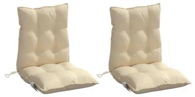 Image de Lot de 2 coussins de siège beige pour l'extérieur