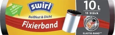 Produktbild von Müllbeutel 20l mit Fixierband anthrazit VE=9x15 Stück