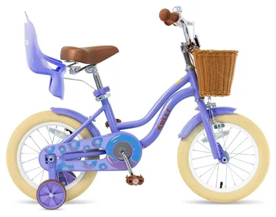 Image de Vélo pour enfants avec panier et siège pour poupée pour filles