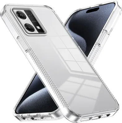 Produktbild von Hülle für Oppo Reno7 4G Rutschfest Kristallklare Stoßfeste TPU Bumper Handyhülle Transparent