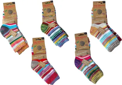 bunte Socken in verschiedenen Farben