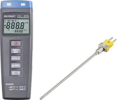 Produktbild von VOLTCRAFT K102 + TP 200 Temperatur-Messgerät Fühler-Typ K