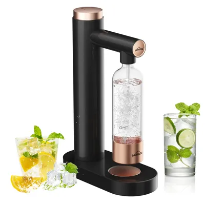 Produktbild von HOMELUX Wassersprudler, Sprudelwasser Maschine Mit 1L PET-Flaschen Bpa-Frei, Soda Maker, Wasser Sprudel GeräT, Water Carbonator, Schwarz