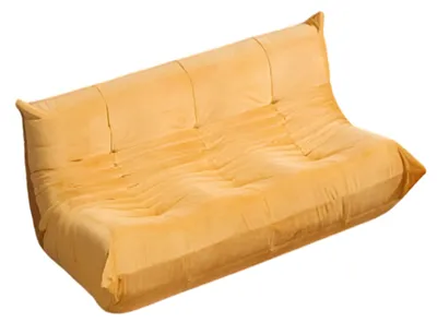 Produktbild von Orange Polstercouch Designer 3-Sitzer Wohnzimmer Couch