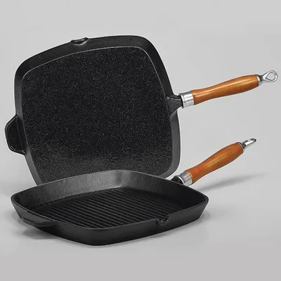 Produktbild von Krueger Rustica 63028 Bratpfanne, Gusseisen/Gussaluminium, Induktionsherd-geeignet